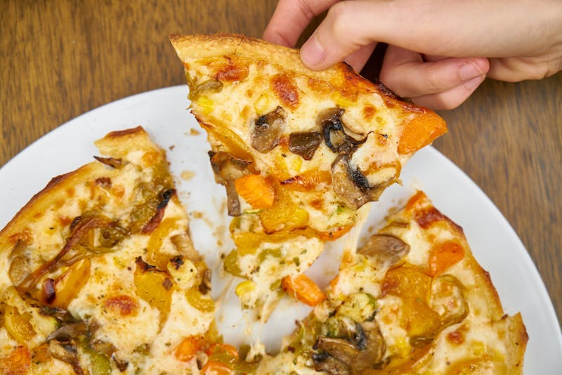 Diavola Pizza - Spicy salami and mozzarella pizza